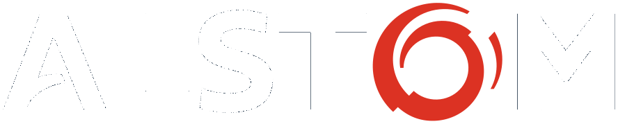 Alstom logo for dark backgrounds