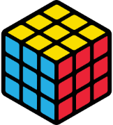 Rubik's symbol for light backgrounds