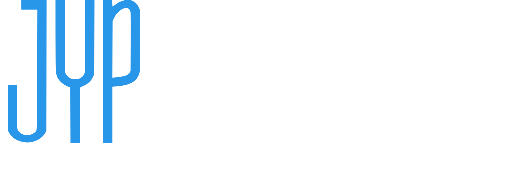 JYP Entertainment logo for dark backgrounds
