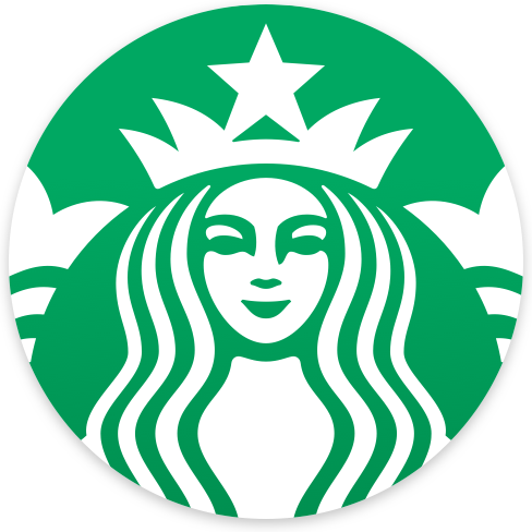 Starbucks symbol for dark backgrounds