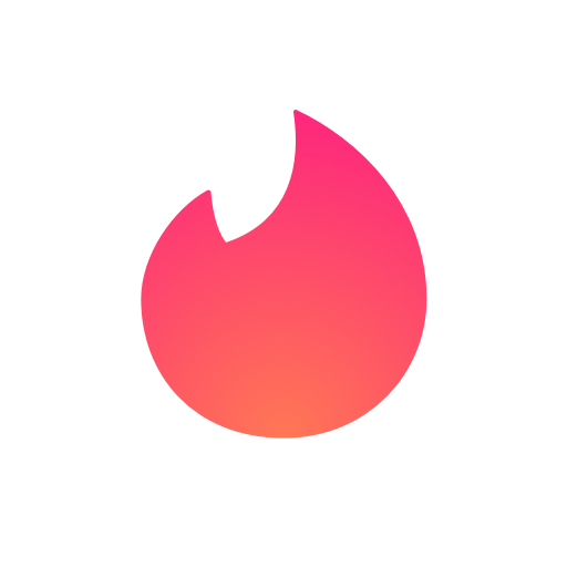 Tinder symbol for dark backgrounds