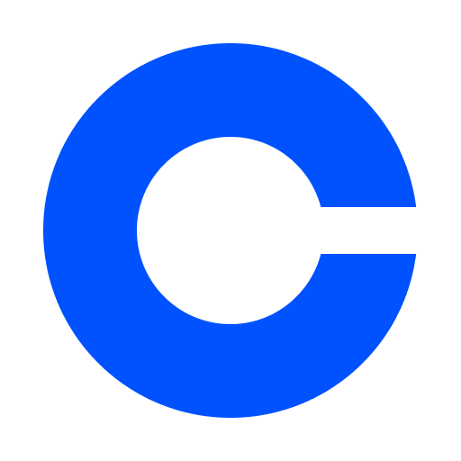 Coinbase symbol for dark backgrounds