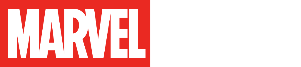 Marvel Comics logo for dark backgrounds
