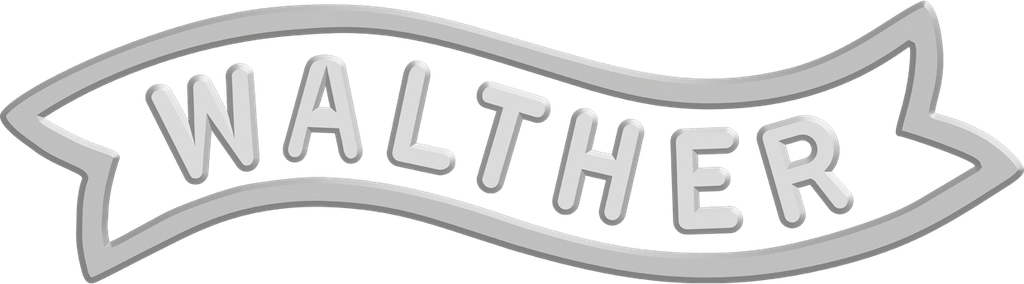 Carl Walther logo for dark backgrounds