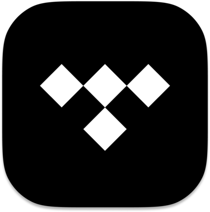 TIDAL symbol for light backgrounds