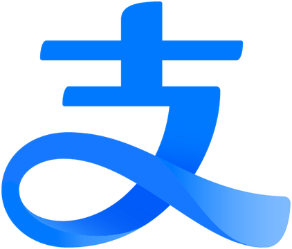 Alipay symbol for light backgrounds