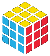 Rubik's symbol for dark backgrounds