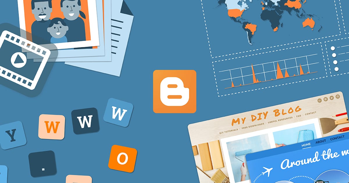 Blogger share image