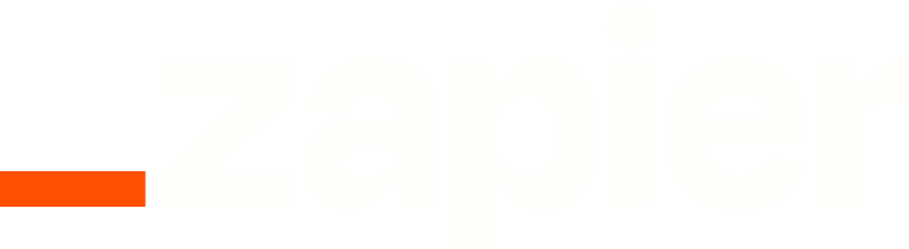 Zapier logo for dark backgrounds